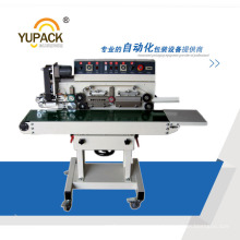 High Speed Horizontal Continuous Heat Sealer with Hot Stamp Ribbon Printing